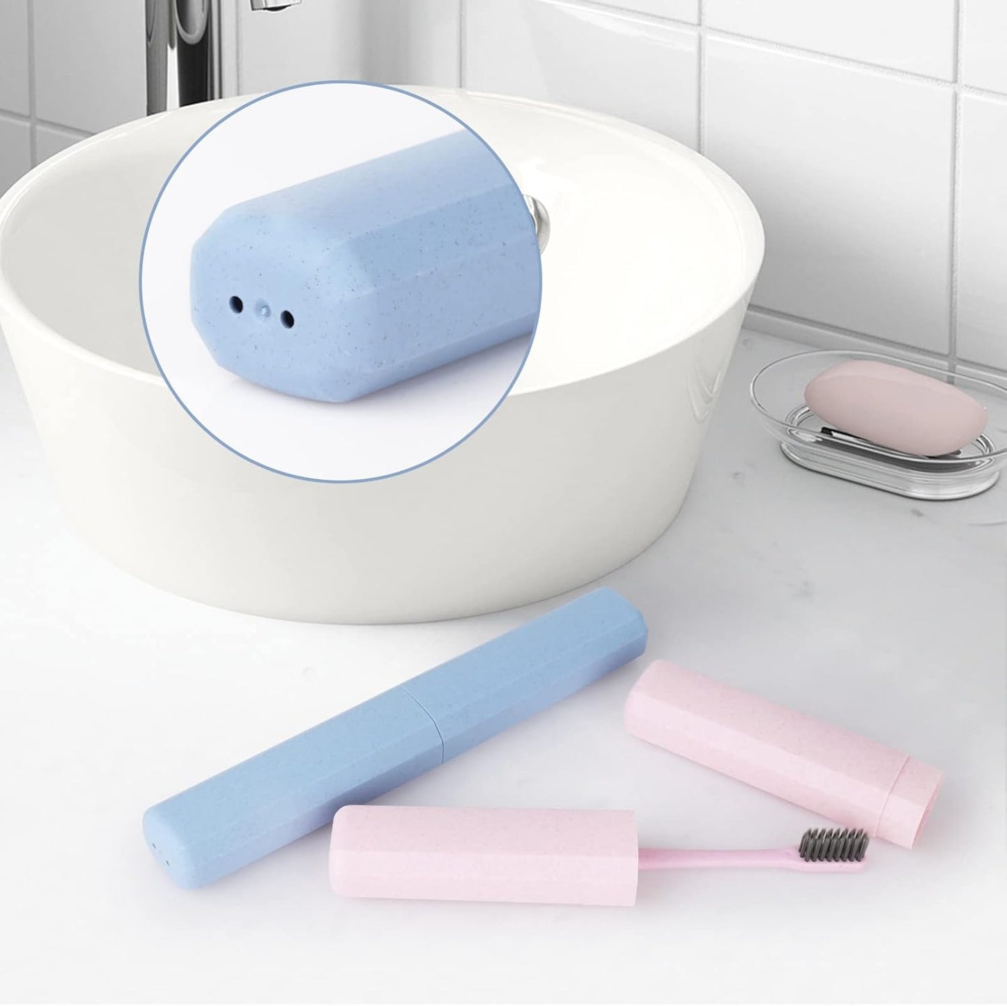 4 Pack Travel Toothbrush Case