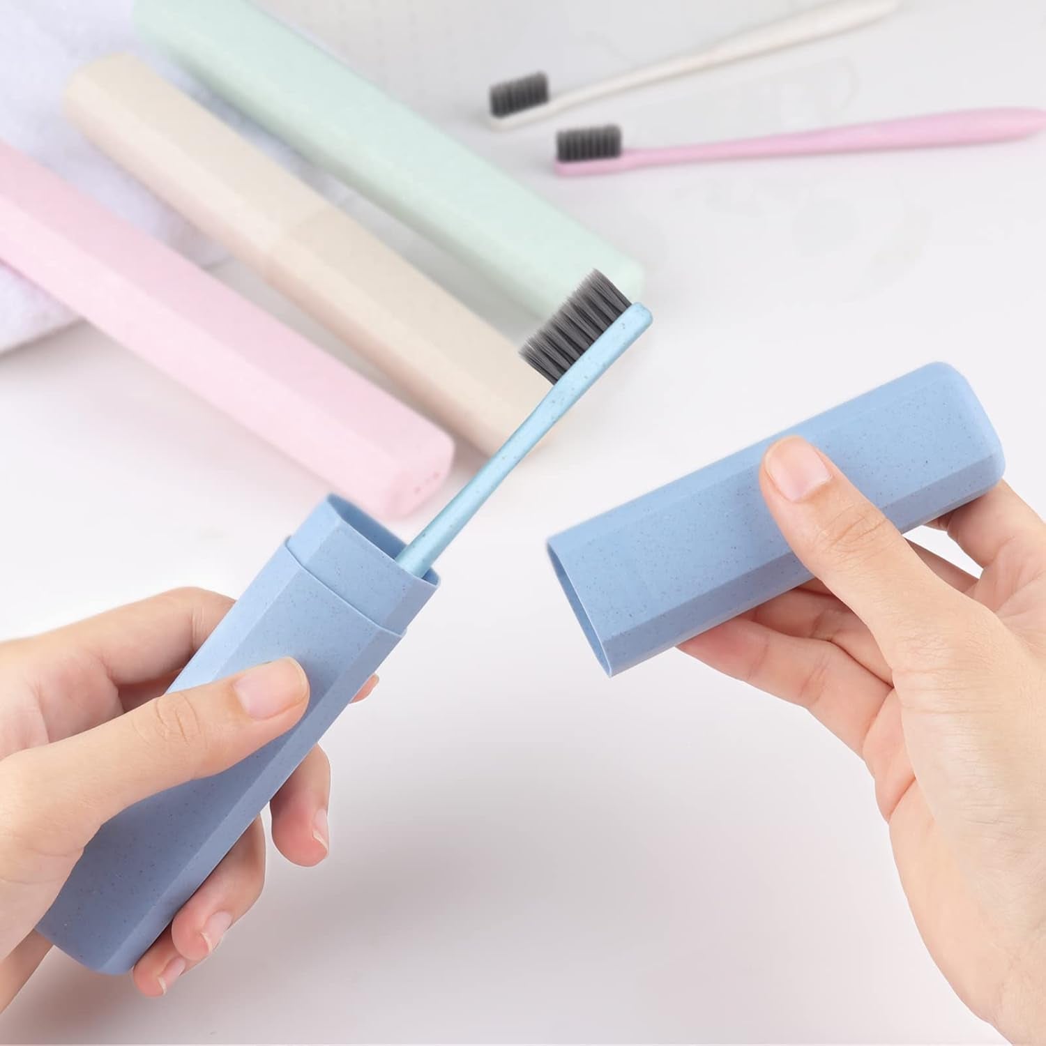 4 Pack Travel Toothbrush Case 