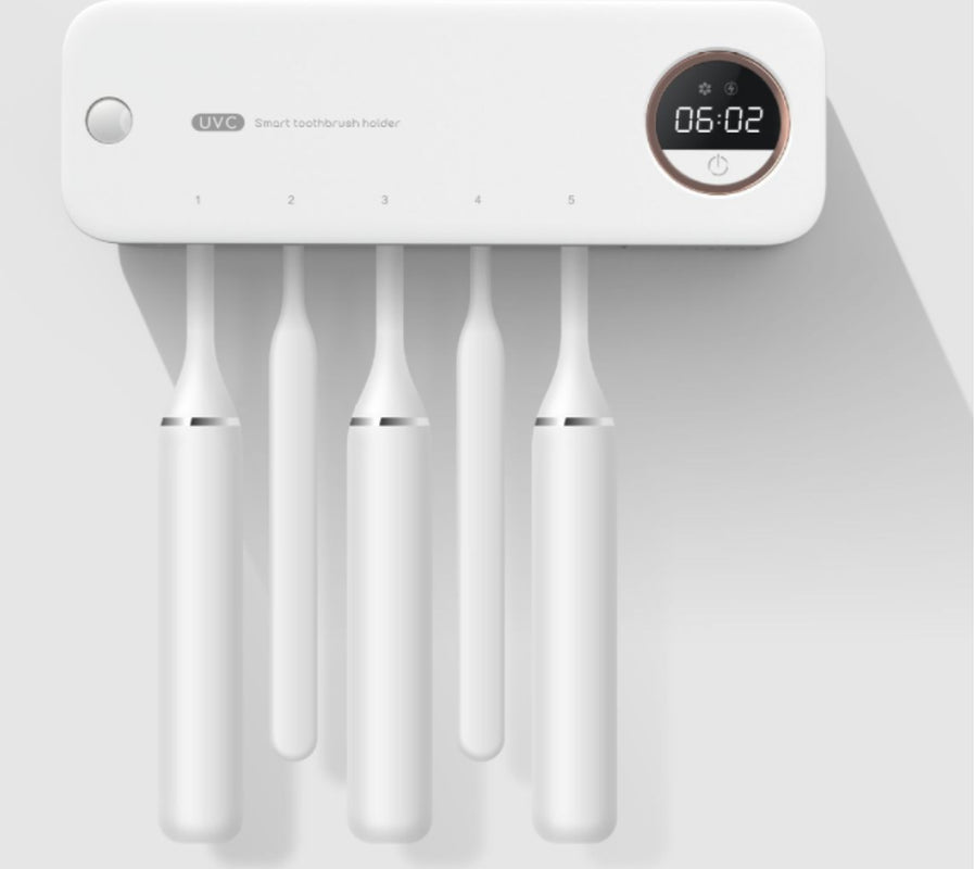 Wall-mounted Rechargeable UV Toothbrush Holder/Sterilizer  