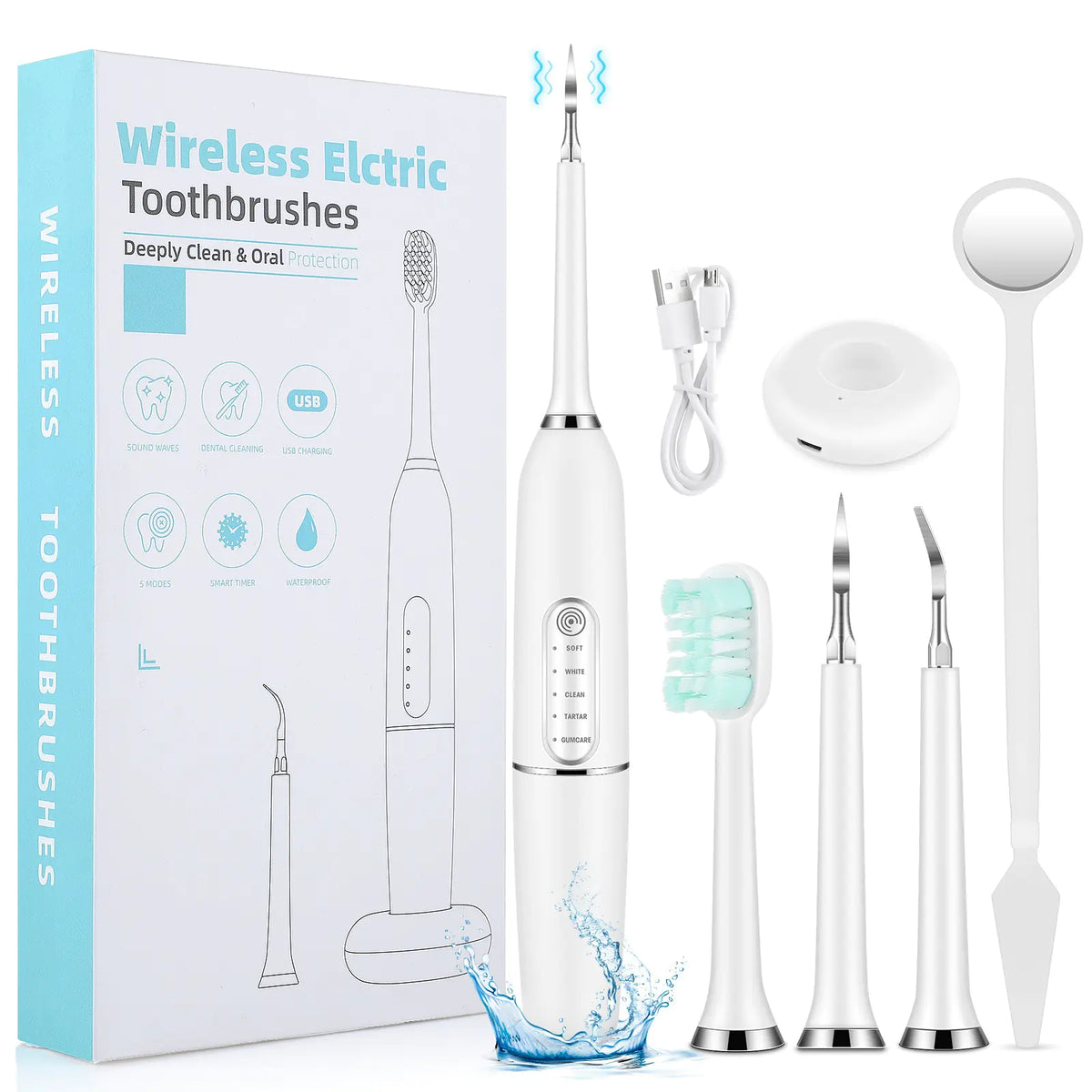 Electric Toothbrush & Tartar Remover Set