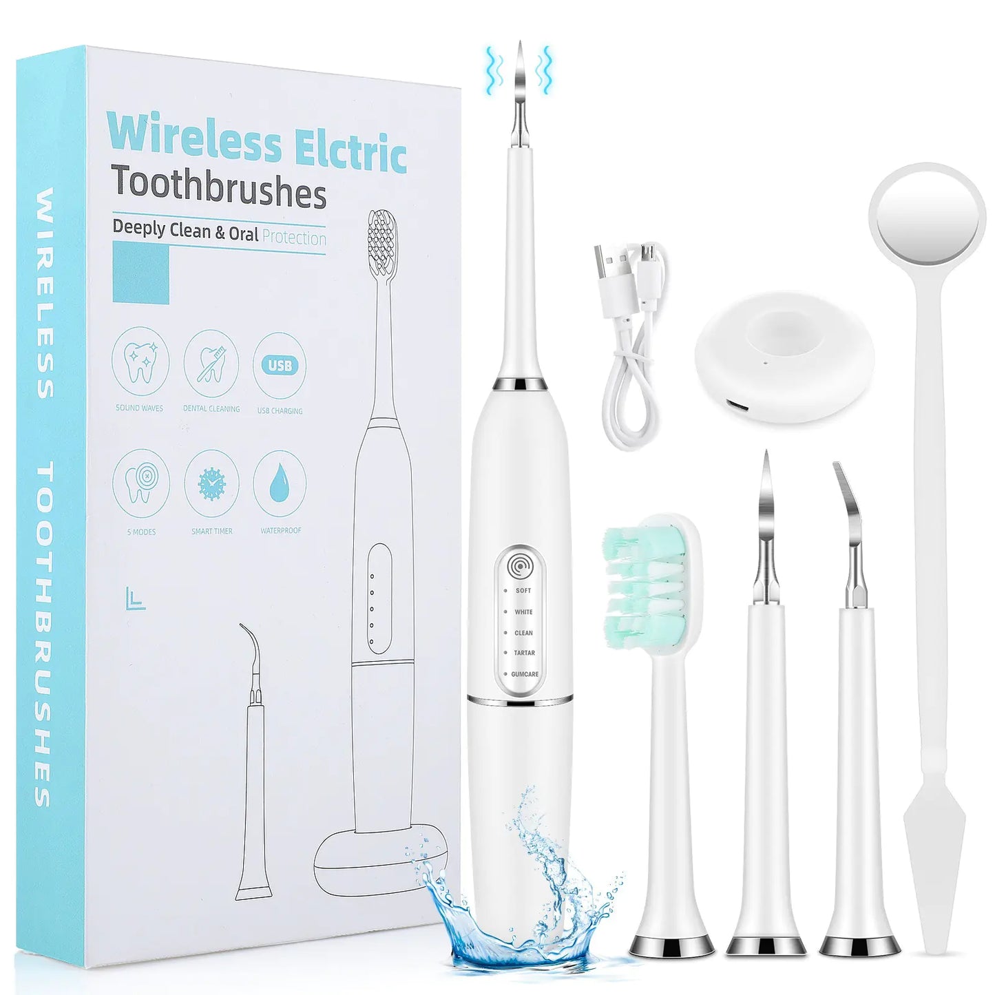 Electric Toothbrush & Tartar Remover Set